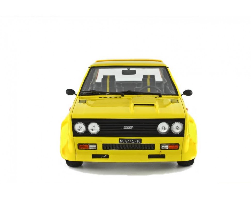 Laudoracing-Models 1/18 Fiat 131 Abarth Stradale 1976 - Jaune - Résine Prototype
